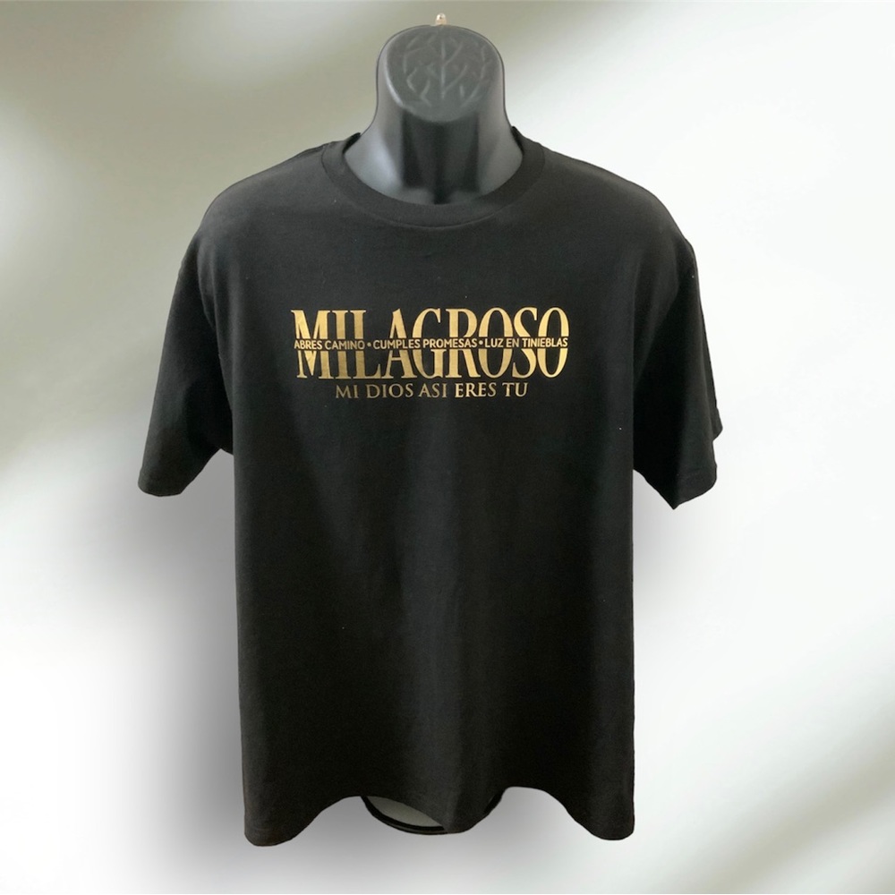 Milagroso means miracle in Spanish